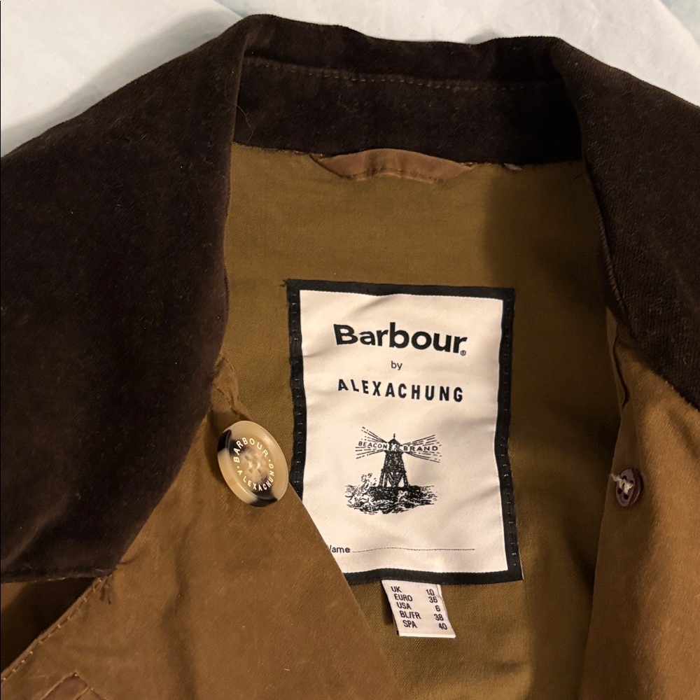 Barbour x Alexa Chung Waxed Coat - Picture 3 of 15